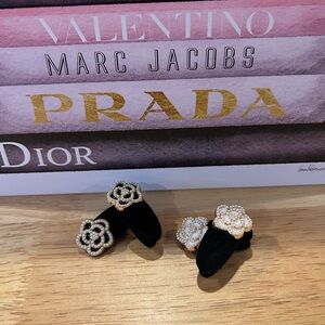 Camille flower hair clips